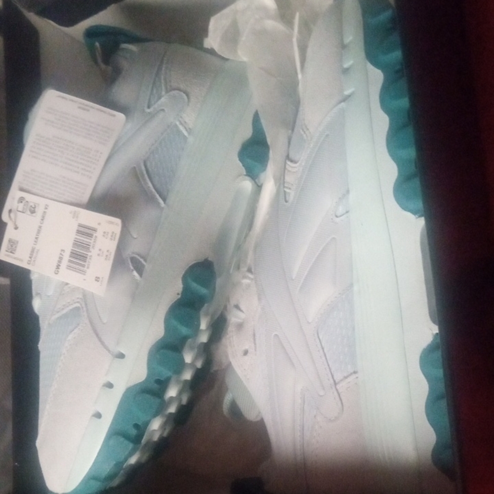 Reebok Light Blue Sneakers with Teal Details